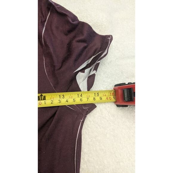 Trafaluc Art Nouveau Shirt, Purple, Made in Morocco.  Art to Wear, Boho, Small - Picture 4 of 7